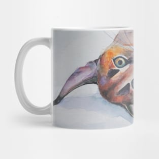 Multi-colored caracal kitten painted in watercolor. Mug